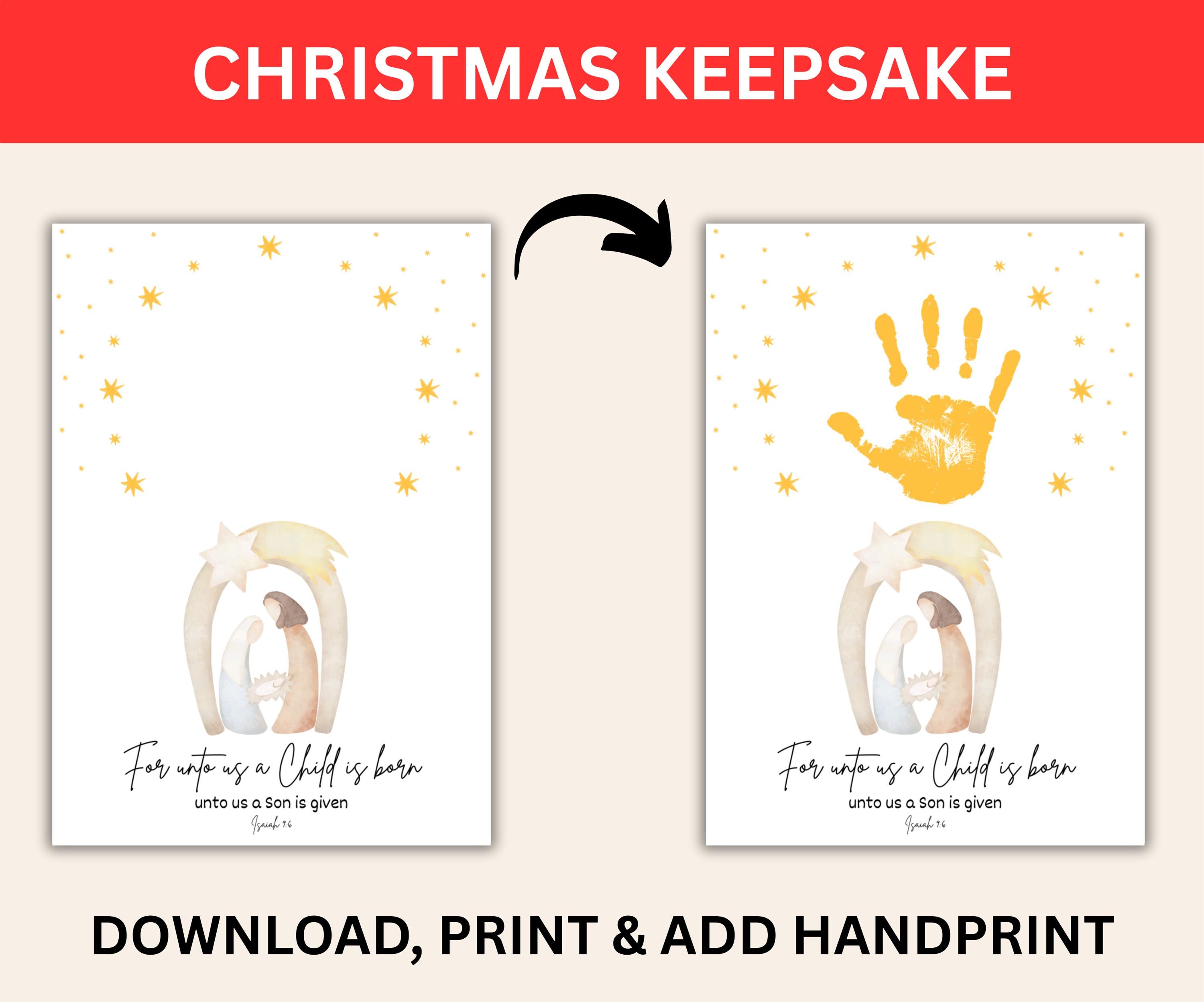 Nativity Christmas Handprint Craft, Holiday Handprint, Sunday School ...