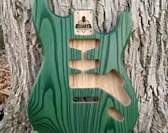 Handmade Ash Stratocaster Guitar Body, Custom Electric DIY Project
