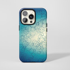 Gradient Bubble Abstract Phone Case,Dreamy Fluid Line Cosmic Art Print,For iphone 17 16 15 14 13 12 11 Pro Max,Samsung S26 S25 Ultra,Magsafe