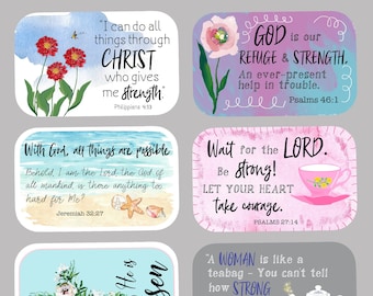 Altoid Tin Scripture Verse Cards: Printable DIY Journaling (8.5x11" JPG)