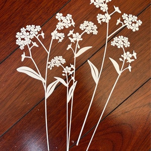 Forget-Me-Not Stencil Mask Set: Reusable Yupo Plastic, 8x10 Gelli Plate
