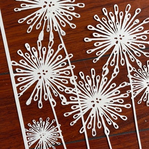 STENCIL MASK | Queen Anne’s Lace | Gel Plate Printing tool | Gelli Plate | Print making | Fits 8x10” Gelli Plate | Yupo Plastic