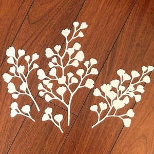 Maidenhair Fern Stencil Mask Set: Reusable Yupo Plastic, Gelli Plate Printmaking