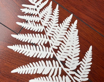 STENCIL MASK | FERN leaf| Gelli Plate | reusable stencil | Mixed Media | Print making | Fits 8x10”Gelli Plate or larger | Yupo Plastic