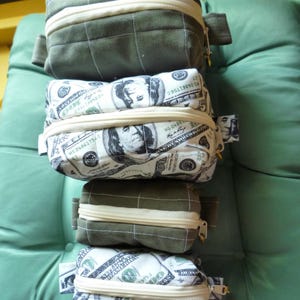 Zipper Dollar Bill Pouch - Etsy