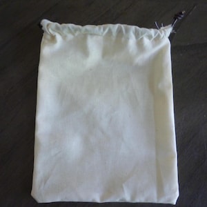 The Calico Cache | Western Leather Drawstring Bag | Rustic Cotton Ghost Town Sack