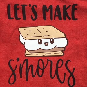 S’mores Shirt, Let’s Make S’more Memories,Let’s Make S’mores,Toddler Camping s’mores Shirt,Making S’more Memories,Marshmallow Shirt