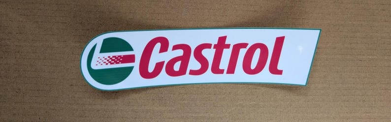 Castrol Logo Sticker - Vinyl Car Decal Emblem Waterproof, Easy Apply ...