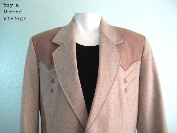 Vintage 70s Camel Pioneer Wear Western Jacket