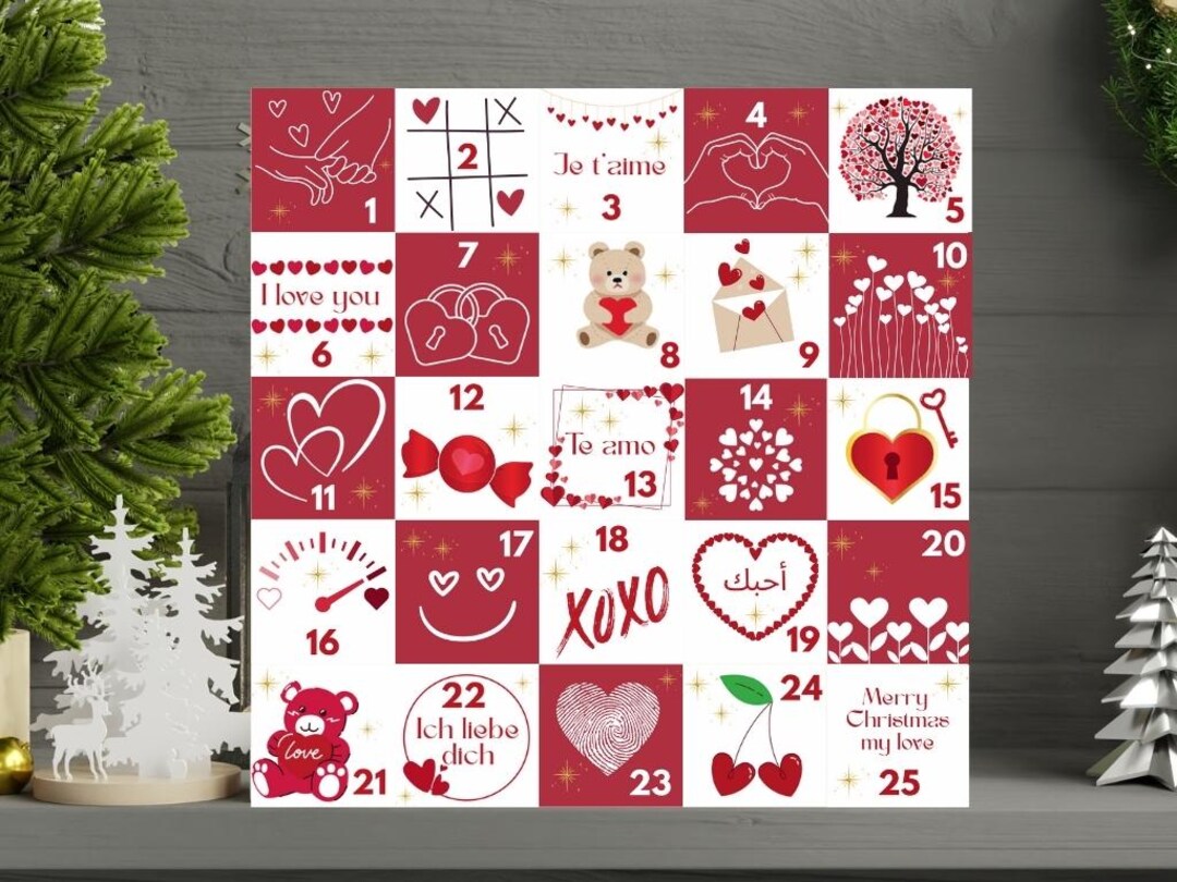 Calendrier De Lavent Amoureux