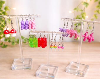 Whimsical Charm Dangle Earrings | Y2K & Kidcore Aesthetic