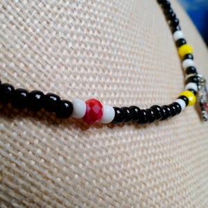 Mickey & Minnie Mouse Beaded Crystal Statement Necklace image 5