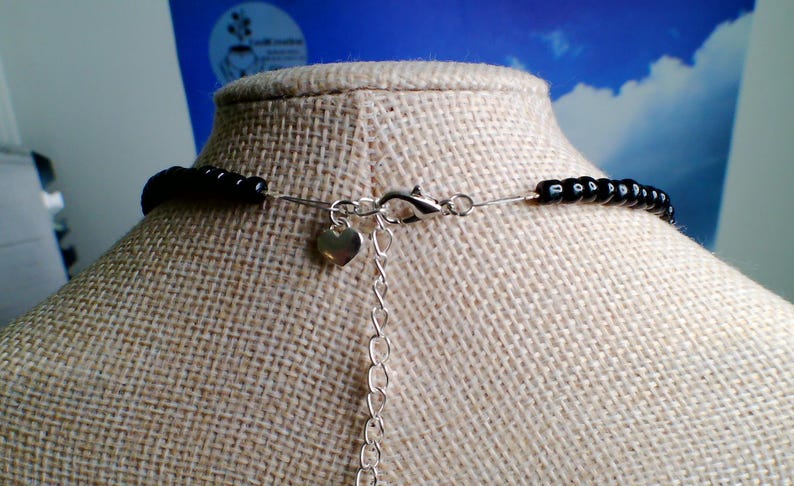Mickey & Minnie Mouse Beaded Crystal Statement Necklace image 9