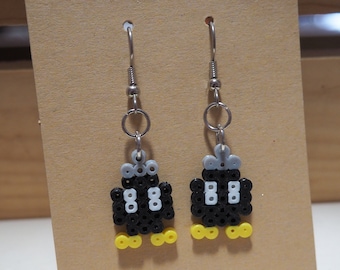 8-Bit Pixel Bob-omb Inspired Earrings