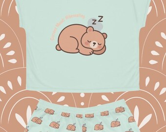 Zestaw piżamowy Bearly Awake dla kobiet