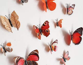 Butterfly Decal, 3D Wall Butterflies, Butterfly Wall Decor for Nursery, Butterfly Wall Art, Butterfly Magnet, Butterfly Decoration