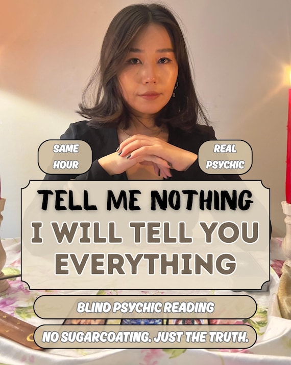 Psychic Blind Reading Same Hour, Blind Tarot Reading, Tarot Card Reading, Spritiual Guidance, Blind Love Reading