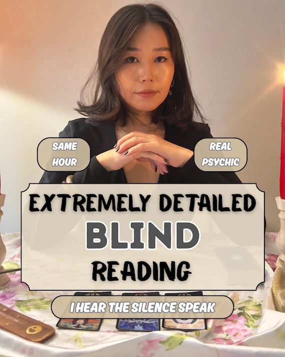 Psychic Blind Reading Same Hour, Blind Tarot Reading, Tarot Card Reading, Spritiual Guidance, Blind Love Reading
