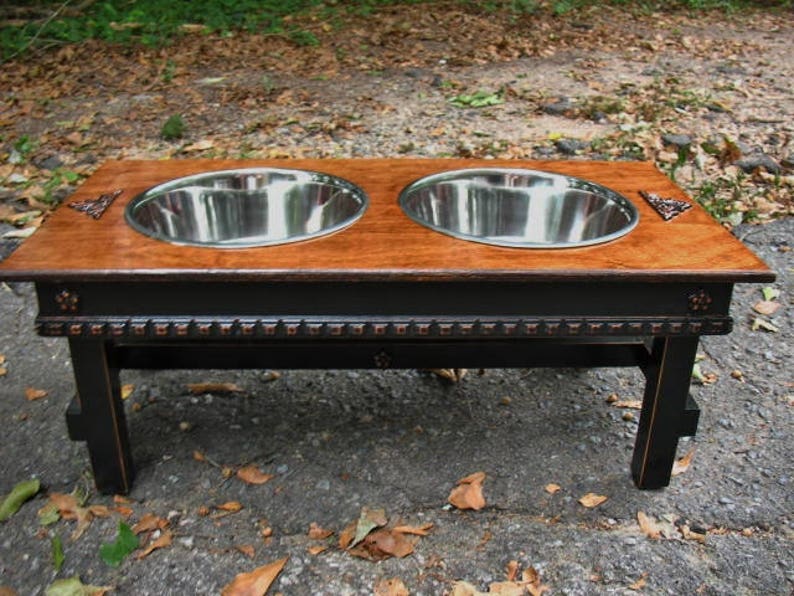 Elevated Dog Bowl Feeder Extra Large Dogs 2 Five Quart Etsy