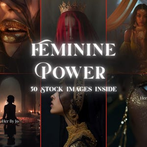 Fotos de archivo de diosas oscuras, 50 imágenes femeninas de lujo, fotografía de marca de belleza, fotos editoriales femeninas oscuras para Instagram y Canva.