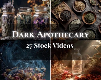 Dark Apothecary Stock Videos | Herbal Clips for Social Media, Reels, TikTok & Canva