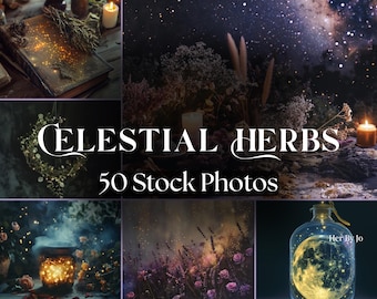 Celestial Herb Stock Photos | 50 Mystic Backgrounds for Social Media, Branding & Content