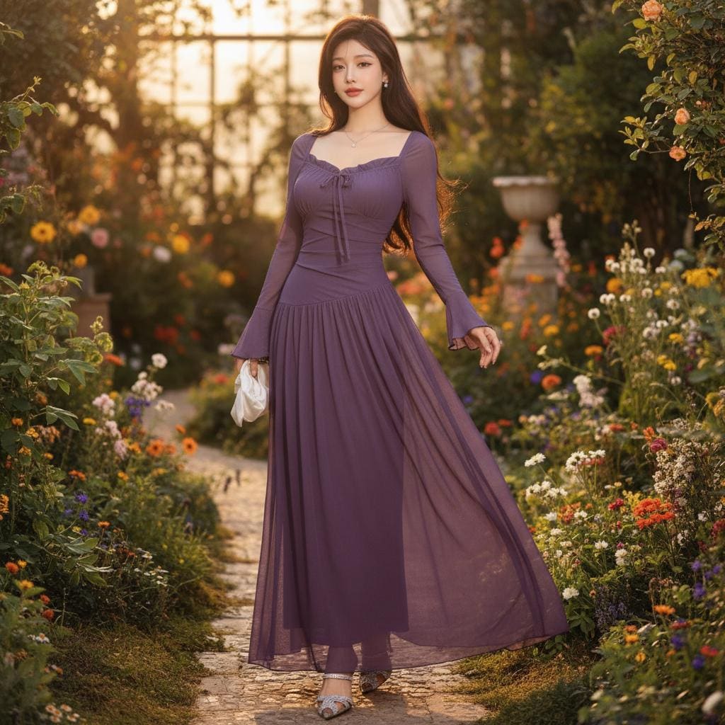 Fairy Purple Long Dress Women - Etsy