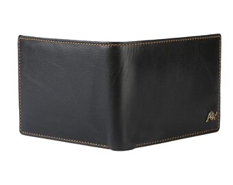 Wildbuff Mens Black Leather Wallet ? Timeless Everyday Wallet Gift Ready