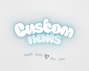 Custom Press On Nail Set | Personalized Nails | Handmade Salon-Quality Reusable Nails