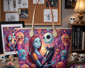 Bolso de Navidad de Jack & Sally, Bolso de Pesadilla antes de Navidad, Bolso de Navidad, Bolso de Navidad en julio, Regalo para ella.