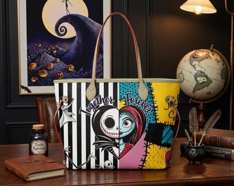 Bolso de Jack & Sally Juntos para Siempre, Bolso de Pesadilla antes de Navidad, Bolso de Navidad, Bolso de Navidad en julio, Regalo para ella.