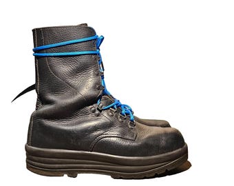 Schwere Schweizer Militär Wander-, Motorrad-, Wander- und Arbeitsstiefel KS90 KS90 UK 8 M