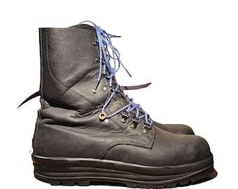 Schwerer Kampf, Motorradfahren, Wandern, Arbeitsstiefel, Schweizer Militär KS90 UK 10