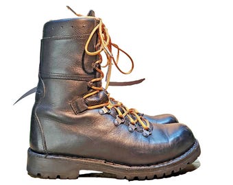 Österreichisches Bundesheer KAZ03 Springerstiefel mit Leder unterfüttert Motorrad Wandern UK 8