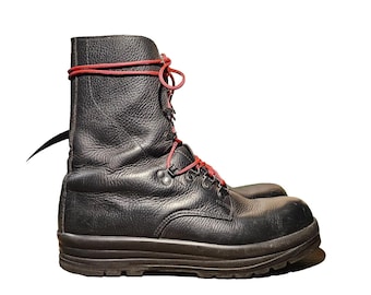 Schwerer Kampf, Motorradfahren, Wandern, Arbeitsstiefel, Schweizer Militär KS90 UK 10