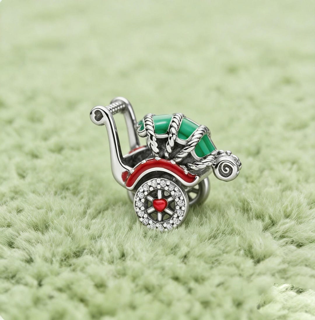 Traditional Rickshaw Charms, 925 Sterling Silver Clasp Charm, Bracelet ...