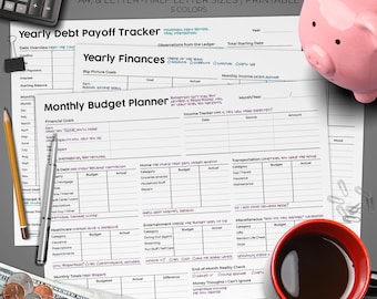 Sarcastic Budget Planner Tracker – ADHD Friendly (Digital Download)