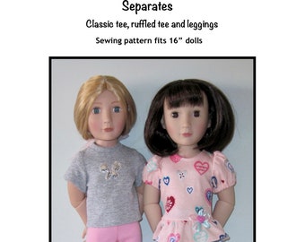 PDF Separates sewing pattern fits 16" dolls, such as A Girl for All Time