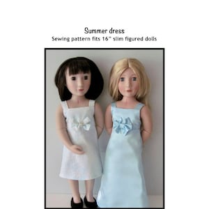 PDF Summer dress pattern fits 16&quot; dolls, such as A Girl for All Time