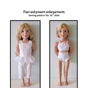 PDF Past and present undergarments sewing pattern fits 16" dolls, such as A Girl for All Time
