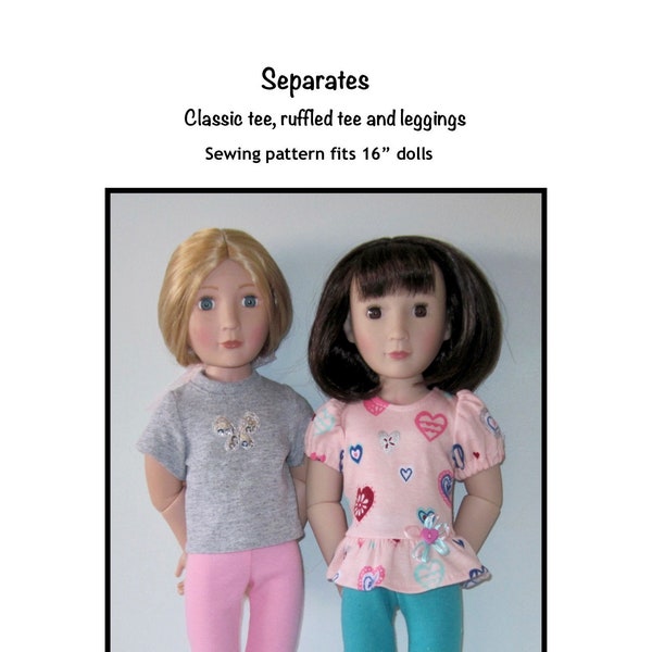 PDF Separates sewing pattern fits 16" dolls, such as A Girl for All Time