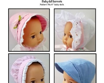 PDF Los gorros para muñecas se adaptan a muñecas de 8", como Caring for Baby