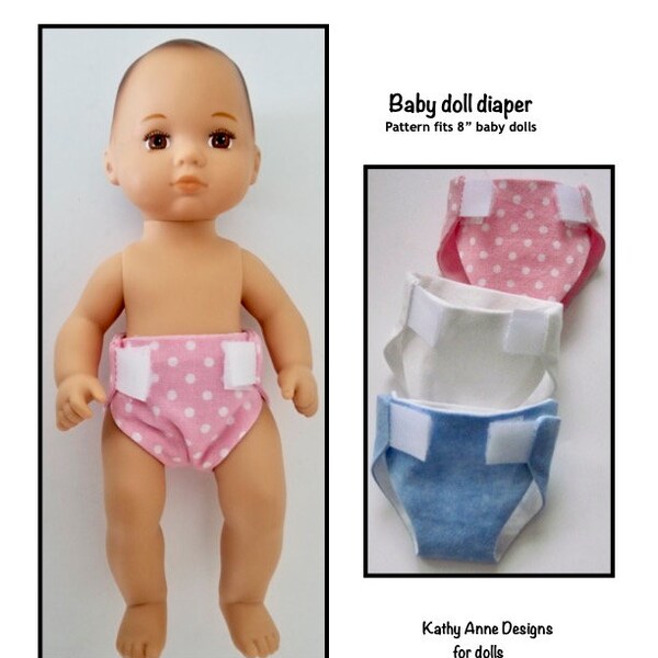 Baby Doll Diaper Pattern Etsy Canada