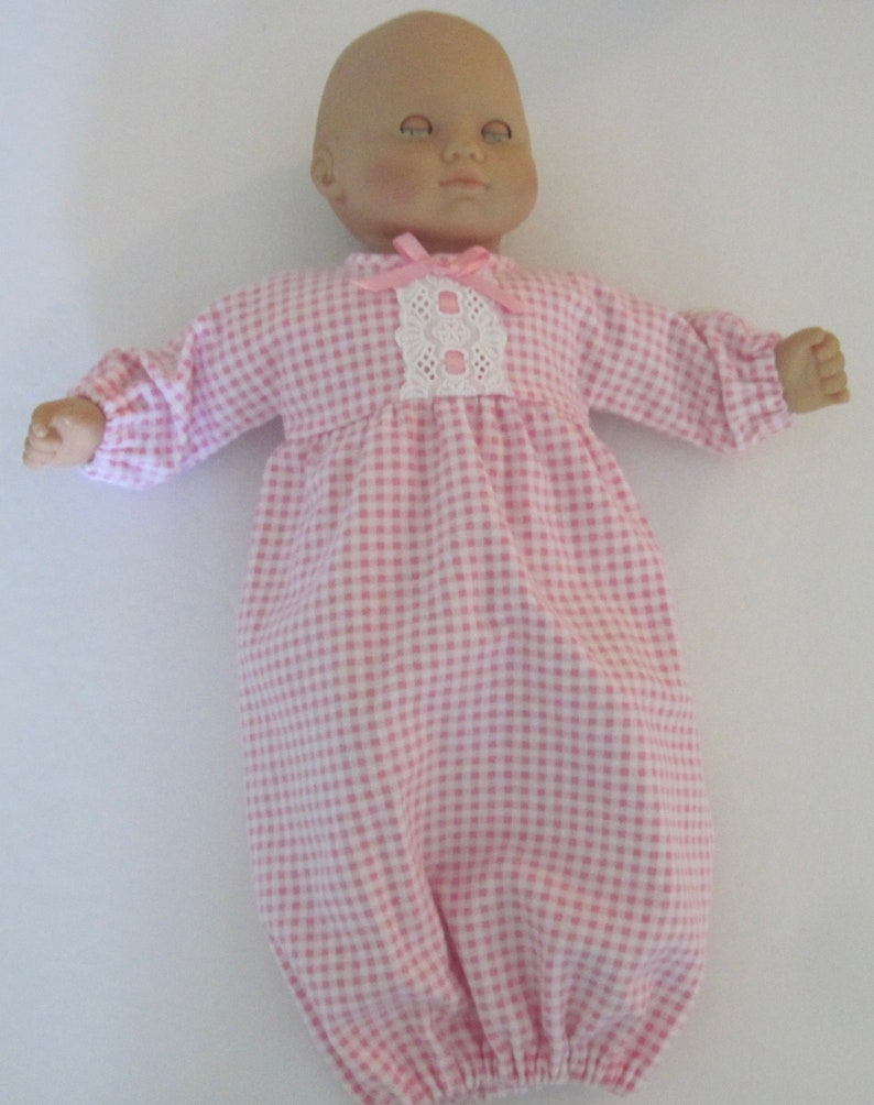 PDF Baby doll sleepwear pattern fits 15 dolls, such as Bitty Baby image 3
