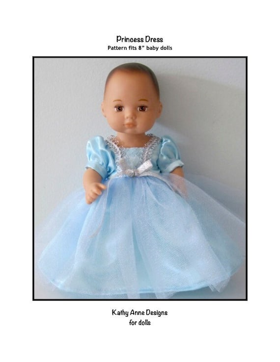 doll princess dress pattern Let's Play Dolls Princess Costume Panel  Firetrail Designs