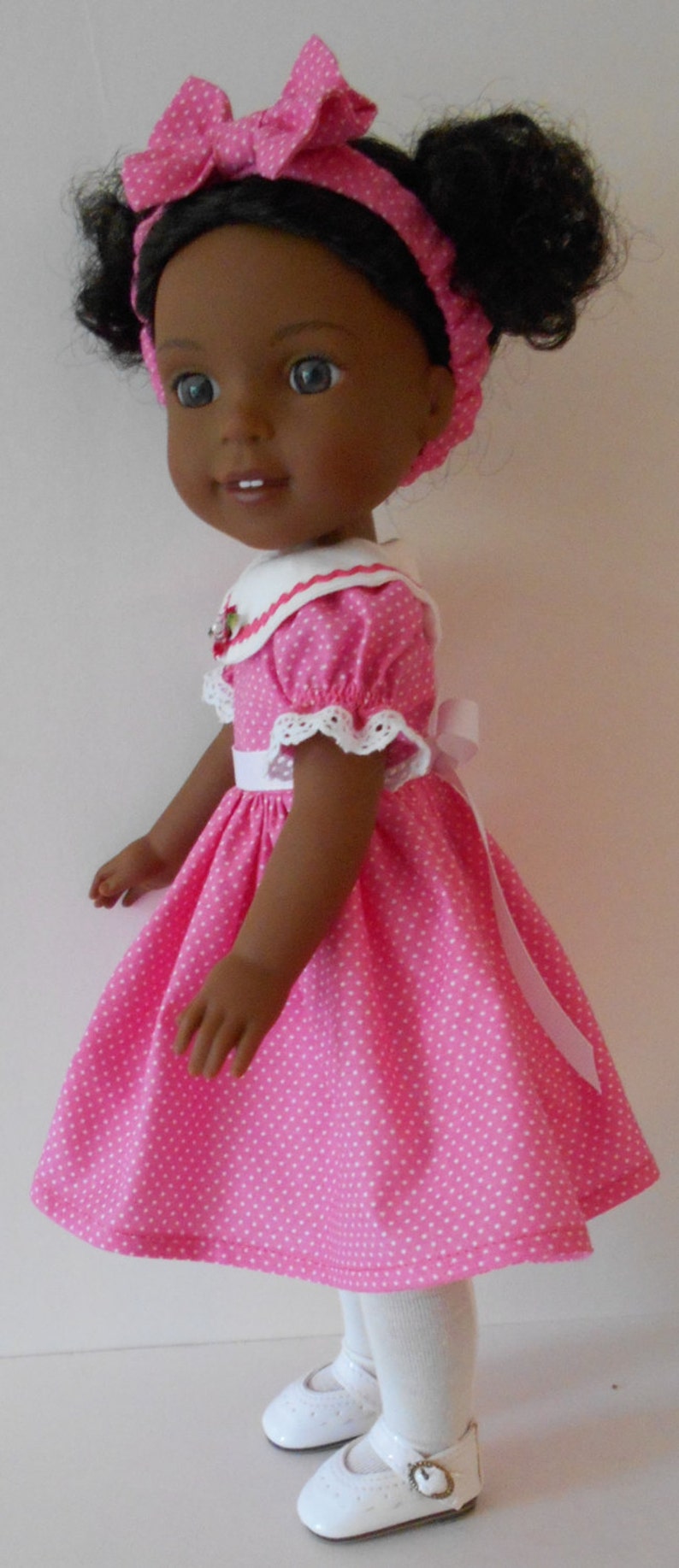 Dress and headband PDF sewing pattern for 14 1/2 dolls image 3