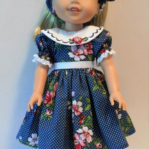 Dress and headband PDF sewing pattern for 14 1/2 dolls image 2