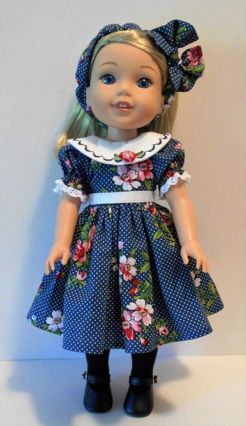 Dress and headband PDF sewing pattern for 14 1/2 dolls image 2