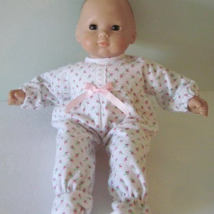 PDF Baby doll sleepwear pattern fits 15 dolls, such as Bitty Baby image 4