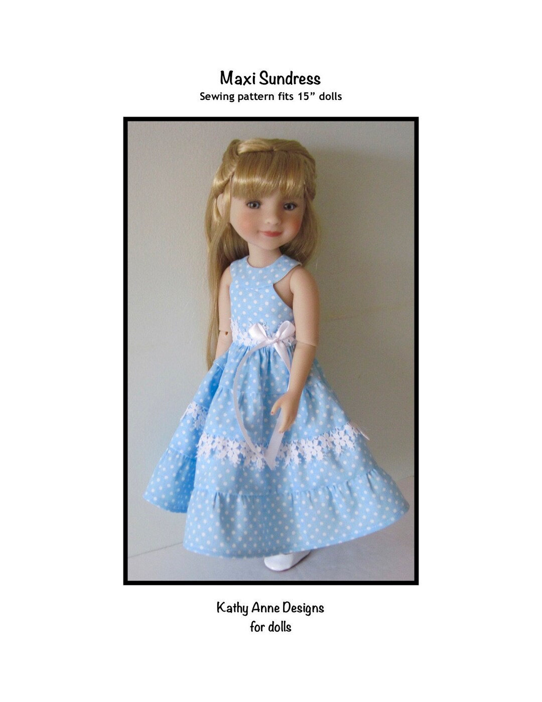 PDF Maxi Sundress Sewing Pattern Fits 15